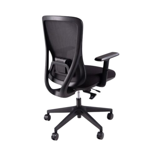 black ergonomic mesh back office chair