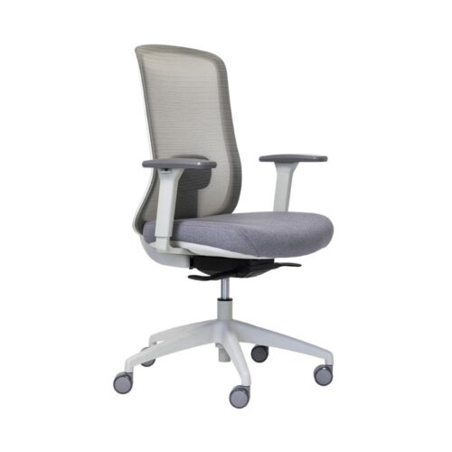 buro white and grey ergonomic office chair